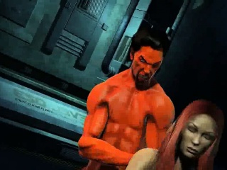 Busty 3D cartoon redhead babe fucked by Satan