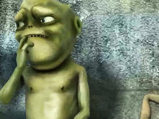 Hot 3D cartoon blonde babe gets fucked by an alien