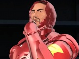 3D cartoon brunette babe getting fucked by Iron Man