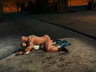 Sexy 3D cartoon Powergirl getting fucked outdoors