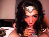 Mutual bareback fuck with cosplay ladyboy