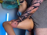 Redhead cosplayer devours dick before getting fucked