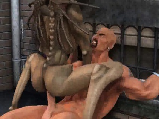 Hot 3D cartoon monster babe getting fucked hard
