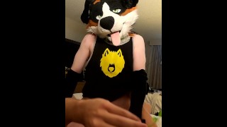 Fucking the Furry until he cums hands-free